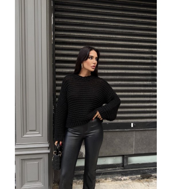 221869 BLACK JUMPER KNITWEAR BLACK