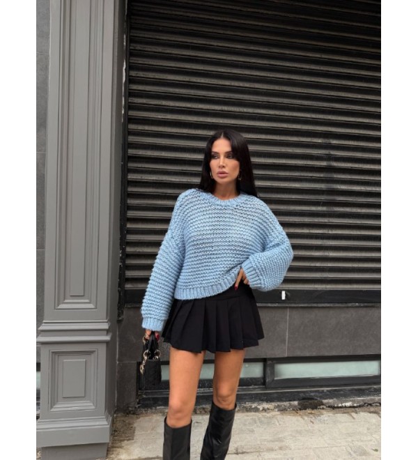 221870 MAVİ KAZAK TRİKO MAVİ