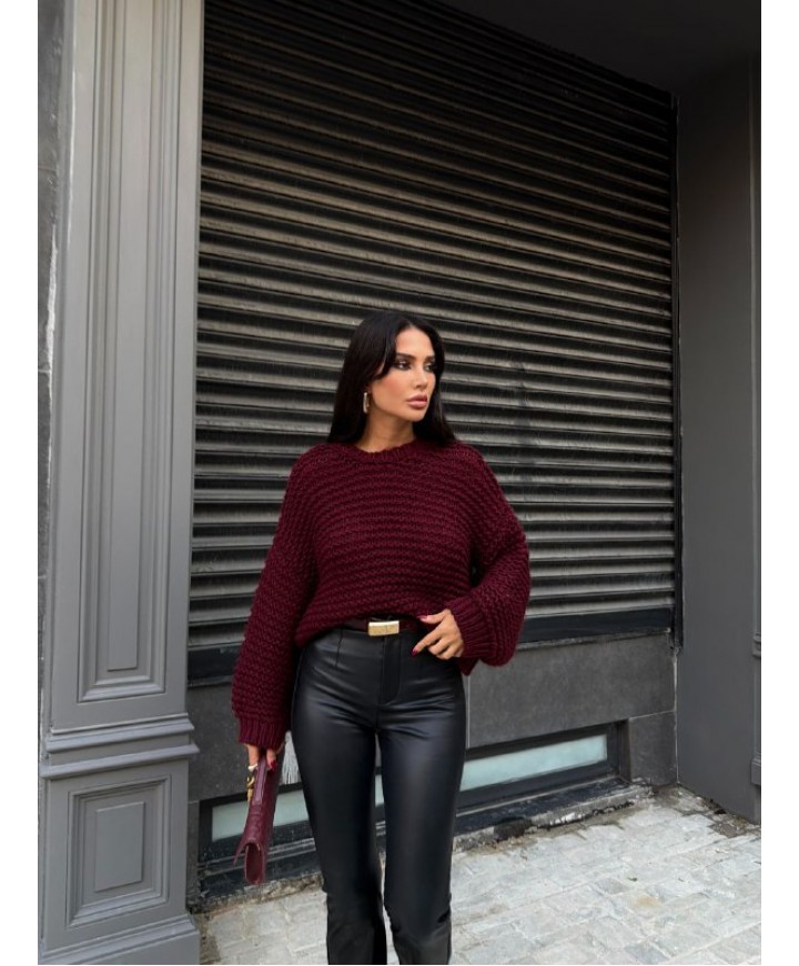 221871 Burgundy JUMPER KNITWEAR