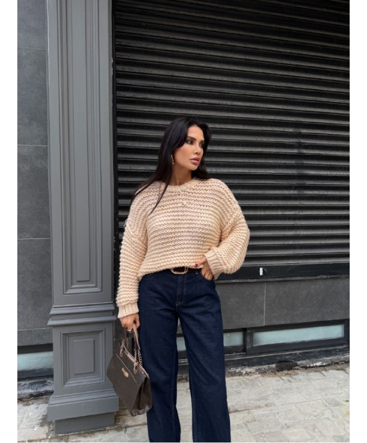 221873 CREAM JUMPER KNITWEAR