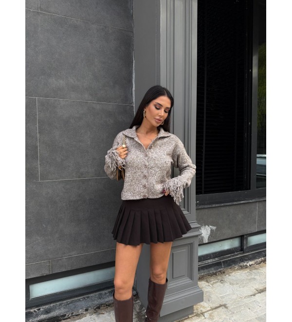 221874 GRİ HIRKA TRİKO GRİ