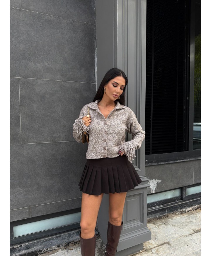 221874 GRAY CARDIGAN KNITWEAR