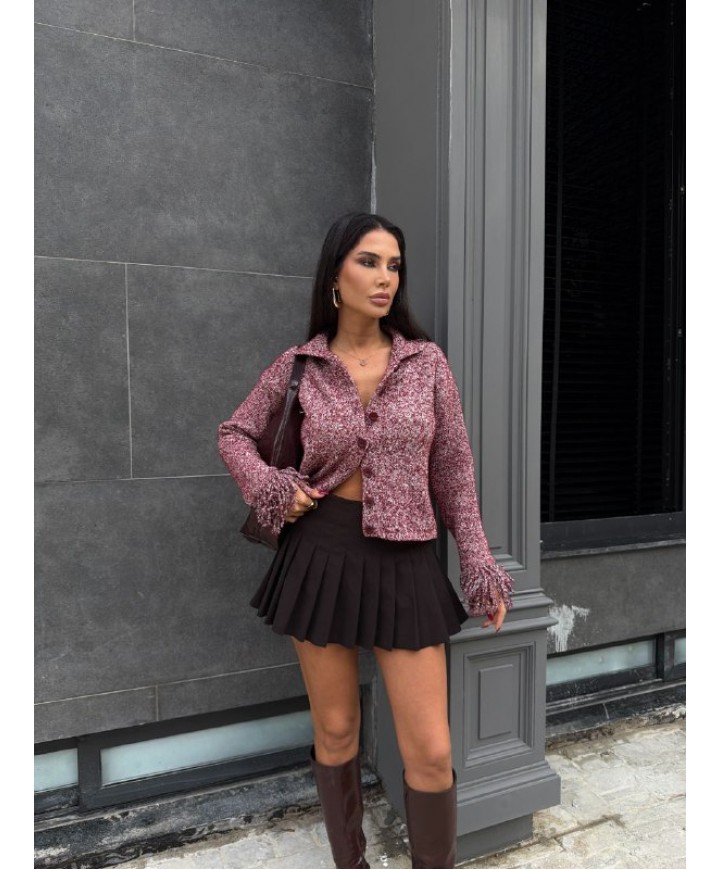 221875 COFFEE CARDIGAN KNITWEAR