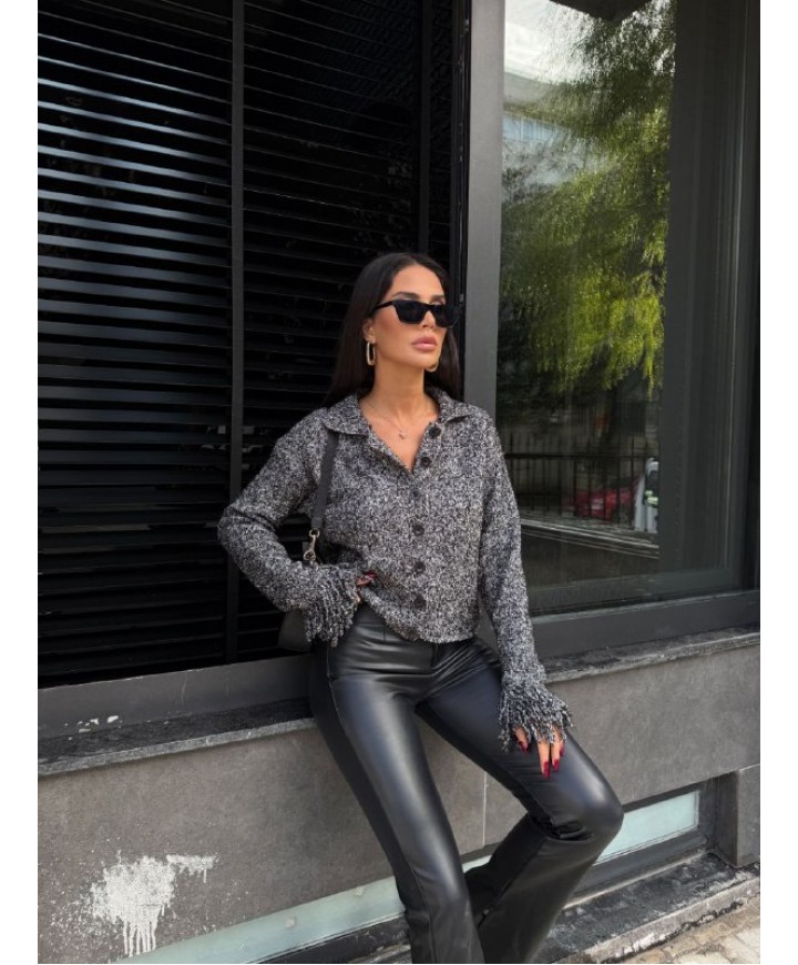 221876 ANTHRACITE CARDIGAN KNITWEAR