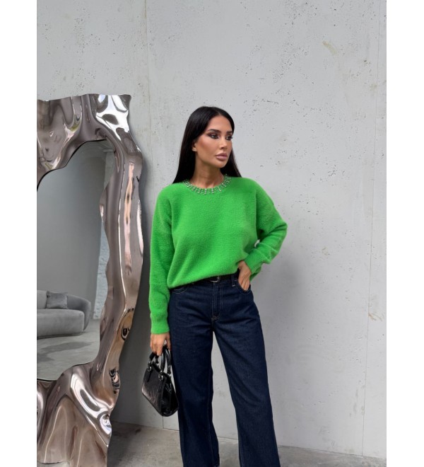 221883 GREEN JUMPER KNITWEAR GREEN