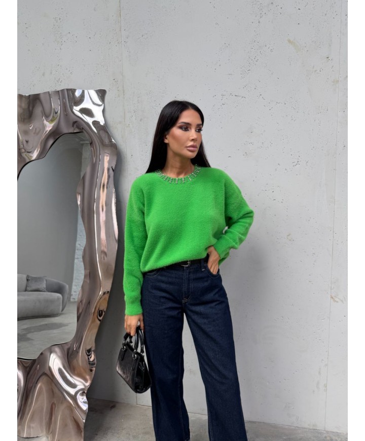 221883 GREEN JUMPER KNITWEAR