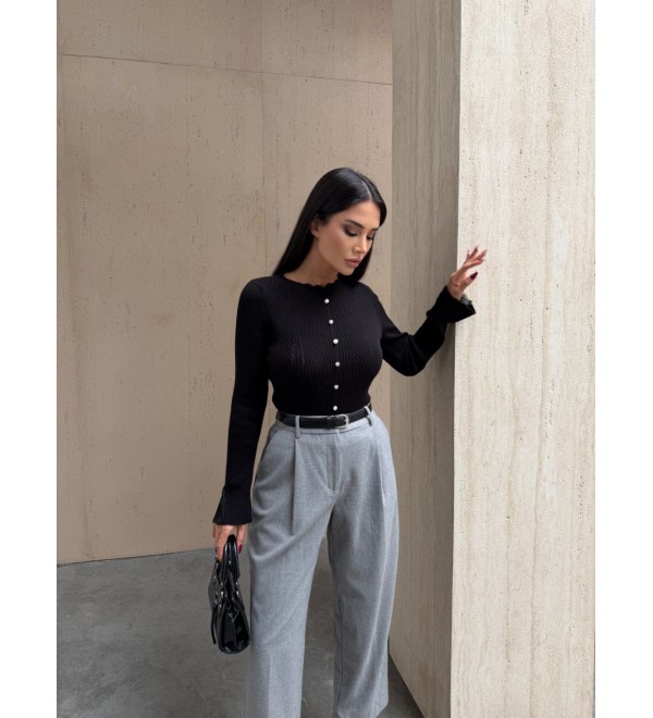 221888 BLACK CARDIGAN KNITWEAR BLACK