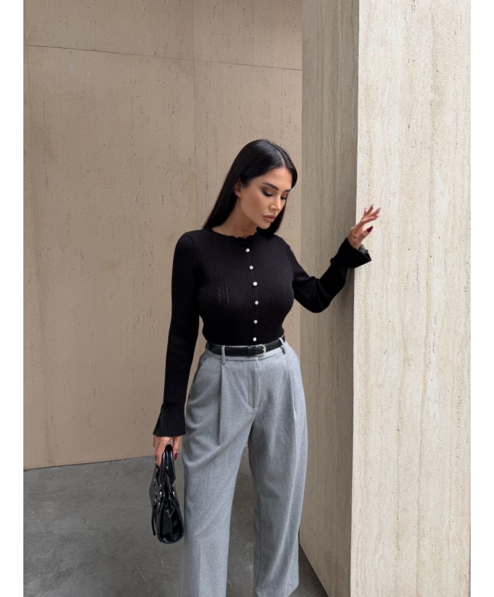 221888 BLACK CARDIGAN KNITWEAR