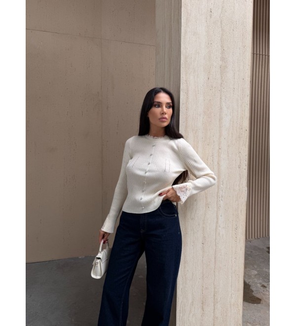 221889 WHITE CARDIGAN KNITWEAR WHITE