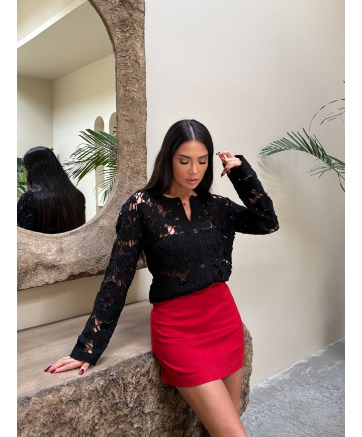 221892 BLACK CARDIGAN KNITWEAR