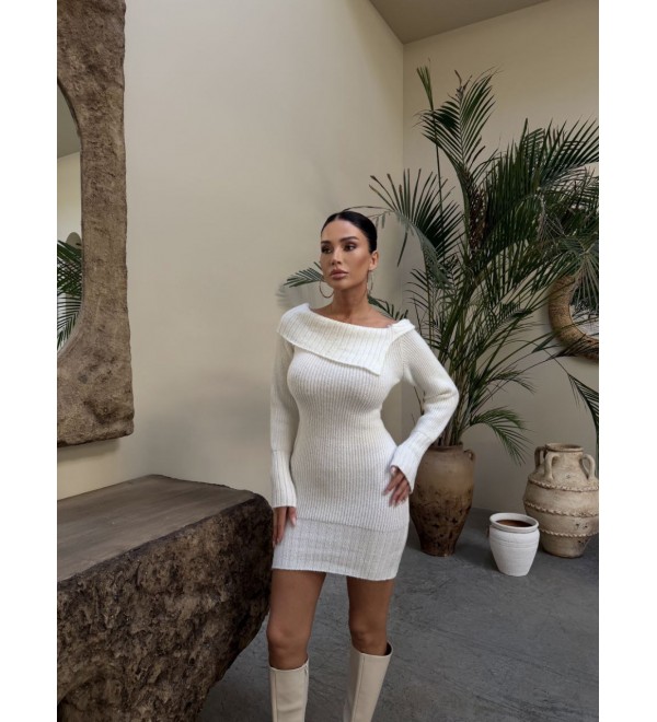 221893 WHITE DRESS KNITWEAR WHITE