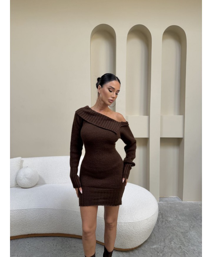 221894 COFFEE DRESS KNITWEAR