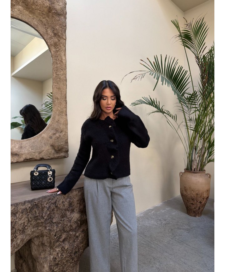 221897 BLACK CARDIGAN KNITWEAR