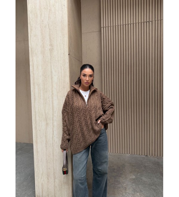 221902 COFFEE JUMPER KNITWEAR COFFEE