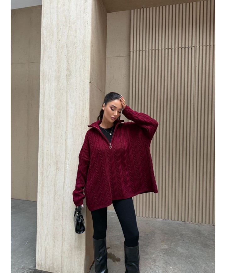 221906 Burgundy JUMPER KNITWEAR
