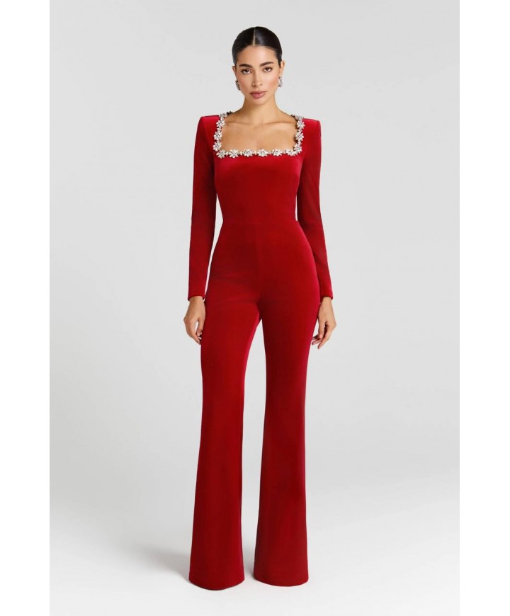 221974 RED OVERALLS VELVET