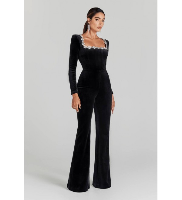 221975 BLACK OVERALLS VELVET BLACK