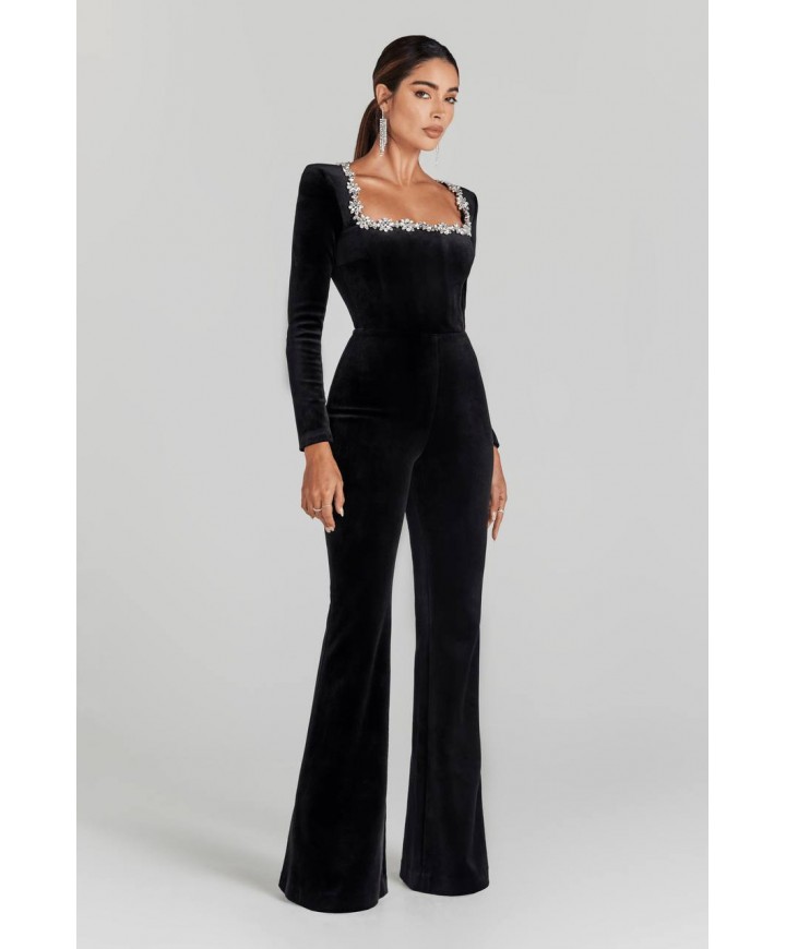 221975 BLACK OVERALLS VELVET
