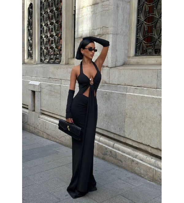 221980 BLACK DRESS Lycra BLACK