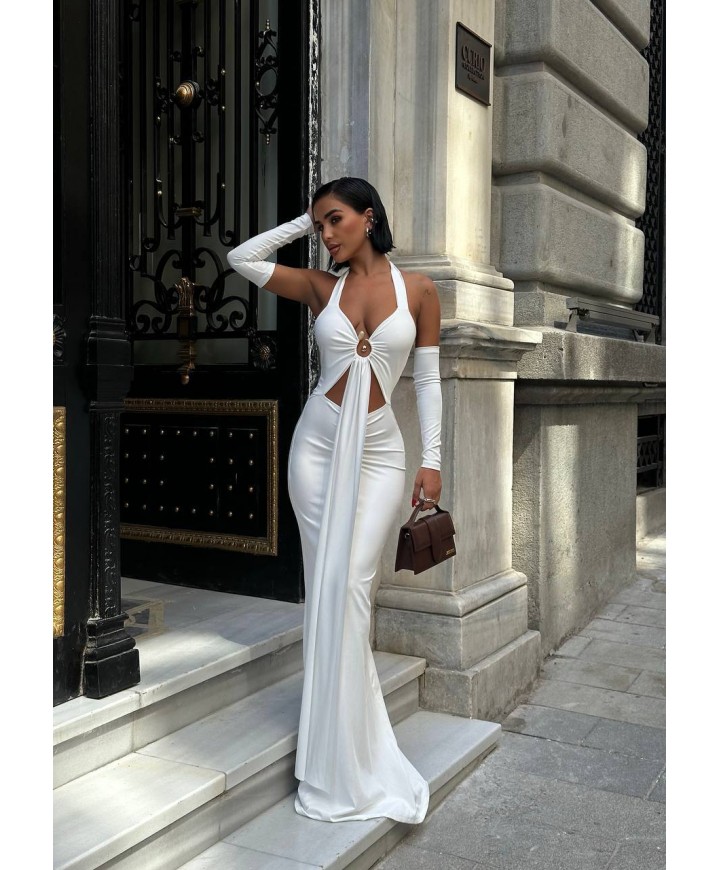 221981 Ecru DRESS Lycra