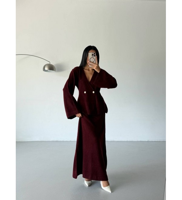 221982 BORDO TAKIM TRİKO BORDO