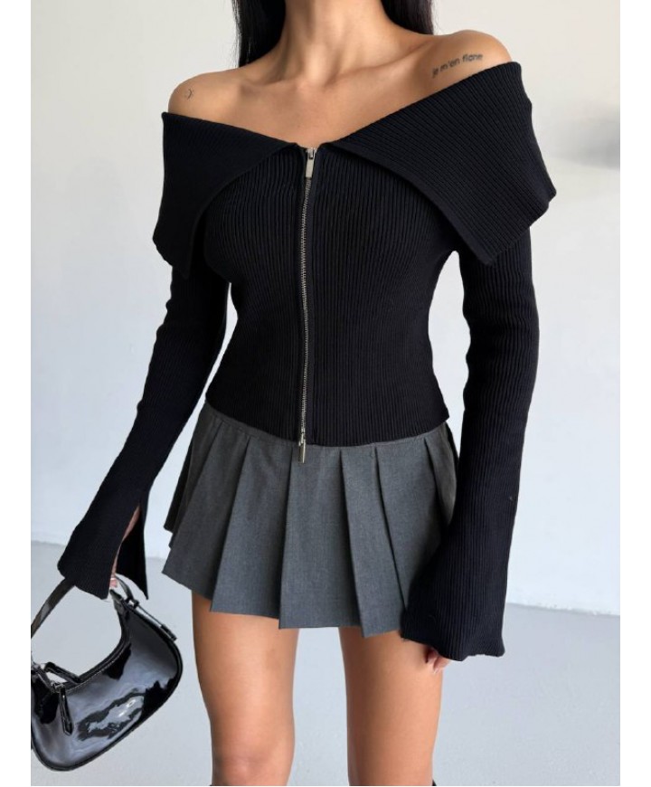 221985 BLACK CARDIGAN KNITWEAR