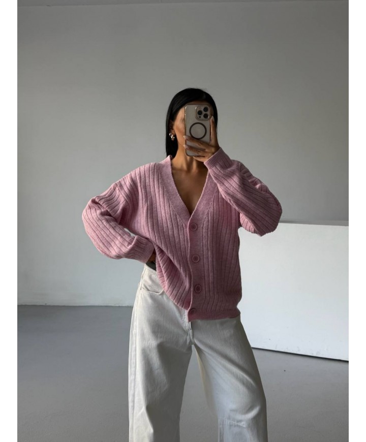 221990 PINK CARDIGAN KNITWEAR