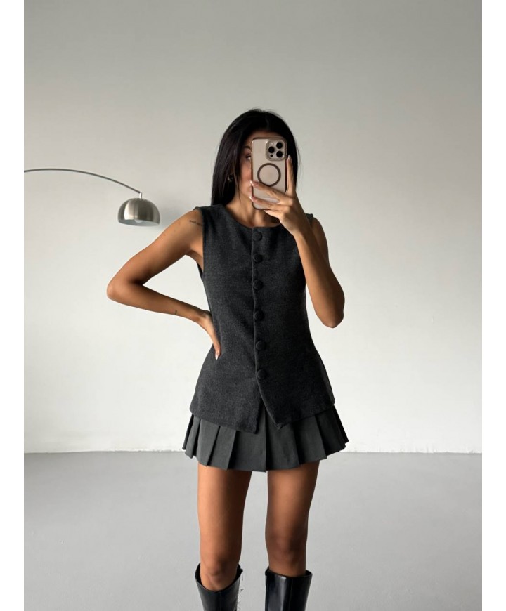 221996 GRAY CARDIGAN KNITWEAR