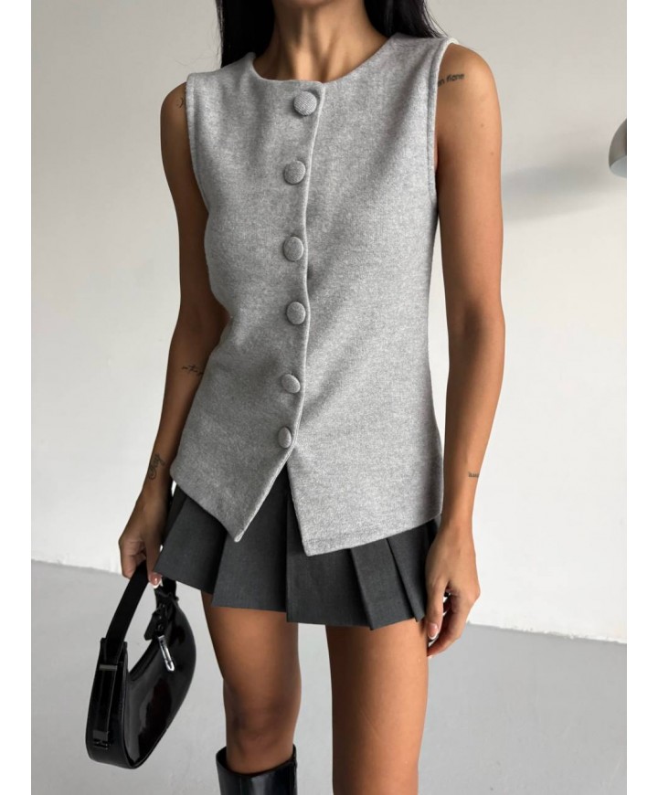 221997 GRAY CARDIGAN KNITWEAR