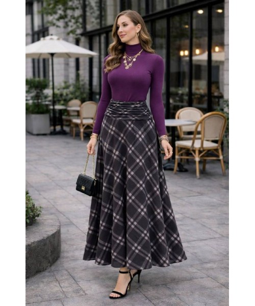  Plaid SKIRT - 228741