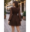 228997 KAHVE ELBİSE KAHVE