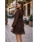 228997 KAHVE ELBİSE KAHVE