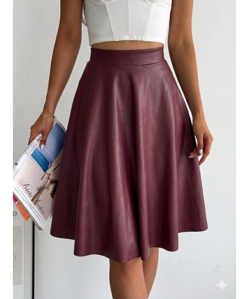  Burgundy SKIRT - 229301