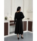 229594 SİYAH ELBİSE MODAL KUMAŞ SİYAH