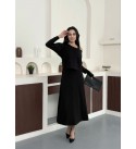 229594 SİYAH ELBİSE MODAL KUMAŞ SİYAH