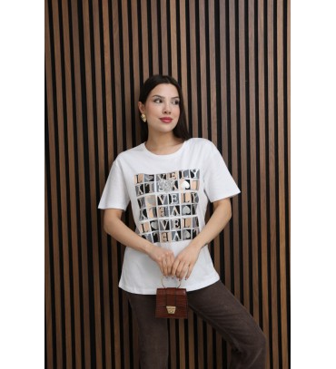  BEYAZ TSHIRT % 100 ...