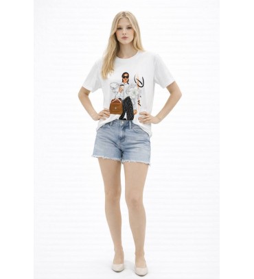  BEYAZ TSHIRT % 100 ...