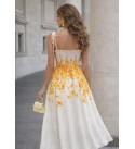 238613 DESENLİ ELBİSE KETEN KUMAŞ DESENLİ
