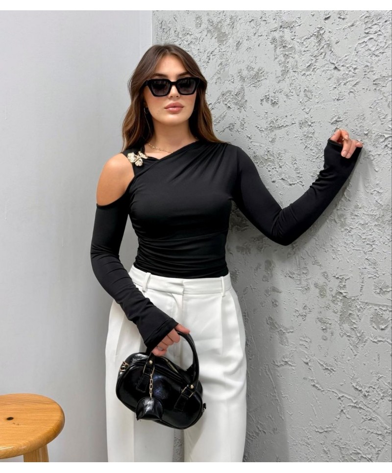 TOPTAN SİYAH BLUZ - 239432