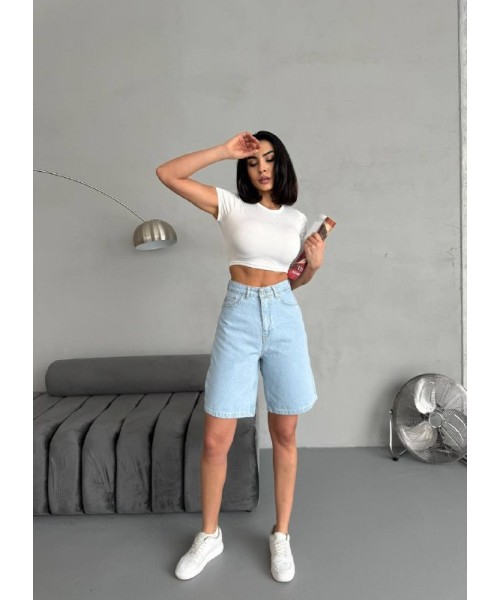  BLUE SHORTS DENİM - 240211