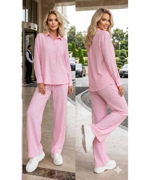  PEMBE TAKIM KRİNKIL KUMAŞ - 240856