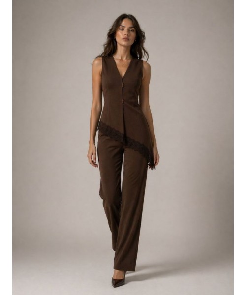 COFFEE BLOUSE - 241676