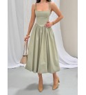 241744 HAKİ ELBİSE COTTON KUMAŞ HAKİ