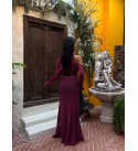 242179 Burgundy DRESS KNITWEAR Burgundy