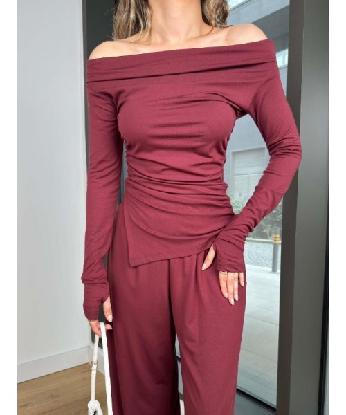 Burgundy BLOUSE 