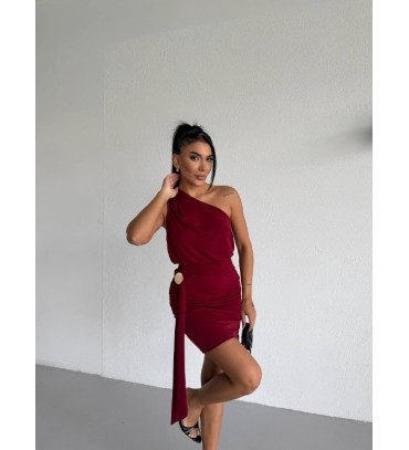  BORDO ELBİSE SANDY ...