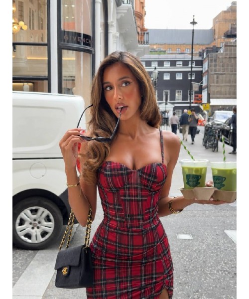  Plaid DRESS - 242497