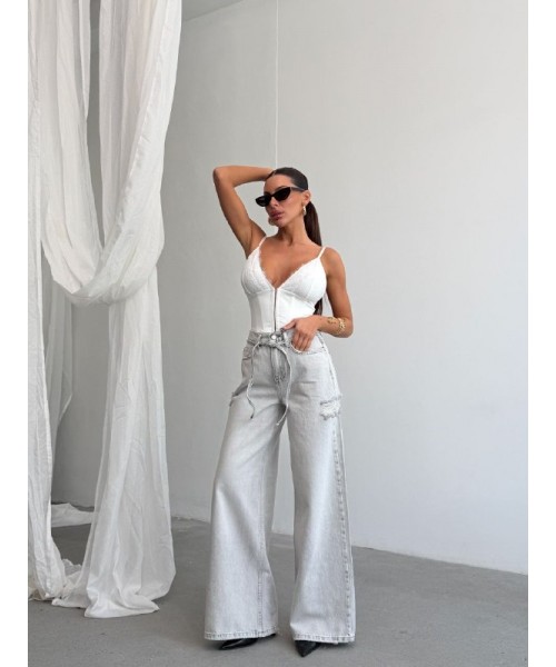  GRİ KOT PANTOLON DENİM - 242567