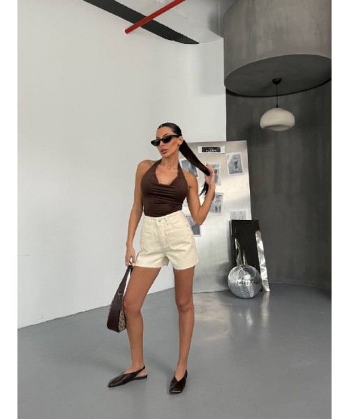  CREAM SHORTS DENİM - 242574