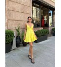 243350 SARI ELBİSE TRİKO SARI
